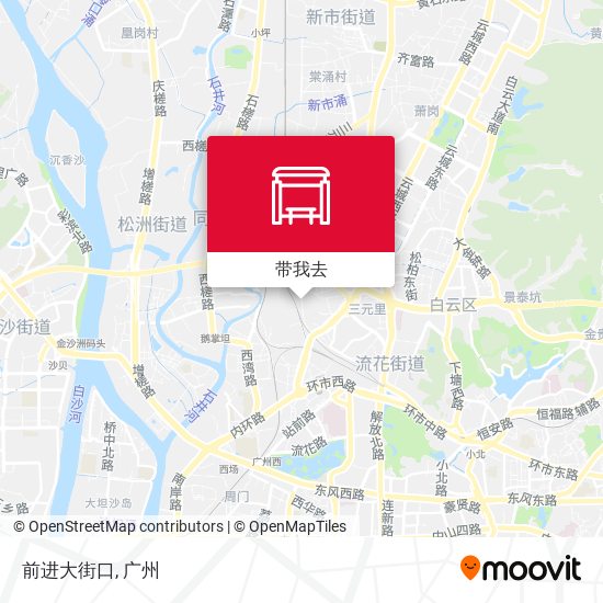 前进大街口地图