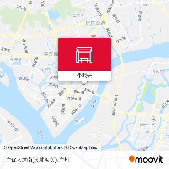 广保大道南(黄埔海关)地图