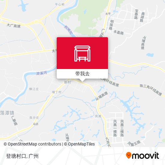 登塘村口地图