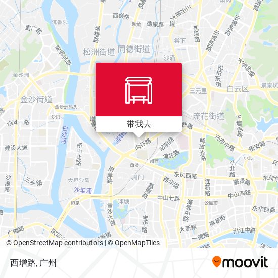 西增路地图