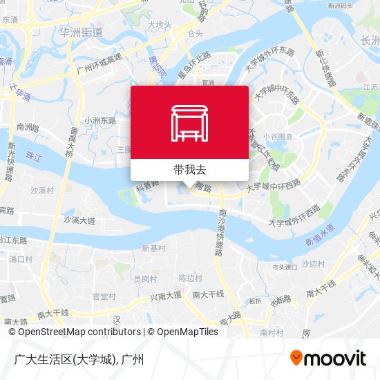 广大生活区(大学城)地图