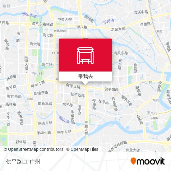 佛平路口地图