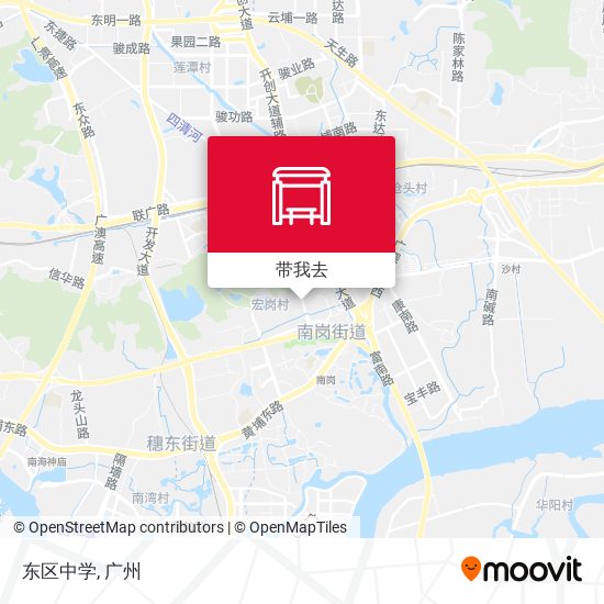 东区中学地图