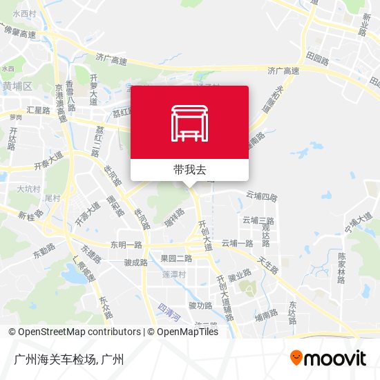广州海关车检场地图