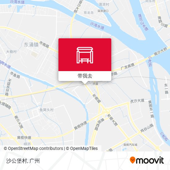 沙公堡村地图