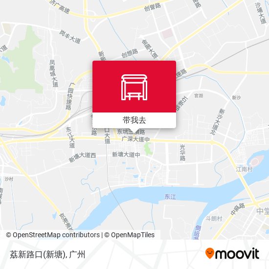 荔新路口(新塘)地图