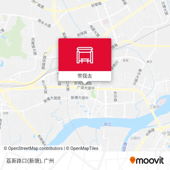 荔新路口(新塘)地图