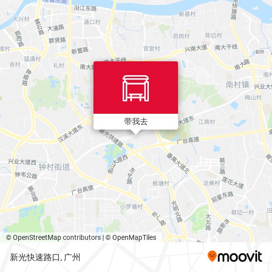 新光快速路口地图