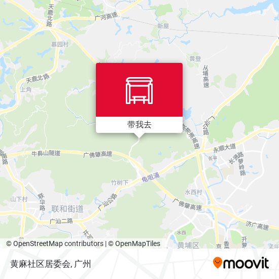 黄麻社区居委会地图