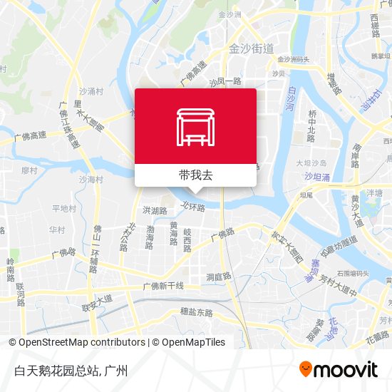 白天鹅花园总站地图