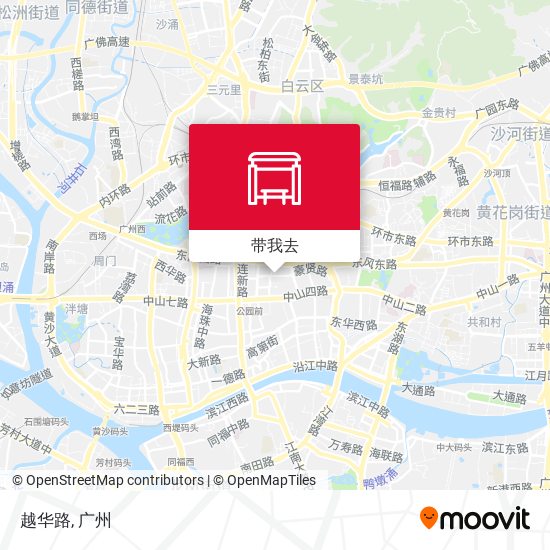 越华路地图