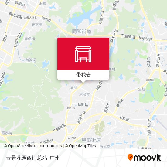 云景花园西门总站地图