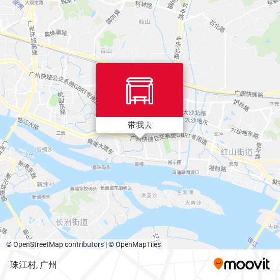 珠江村地图
