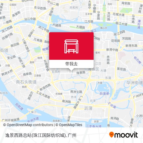 逸景西路总站(珠江国际纺织城)地图