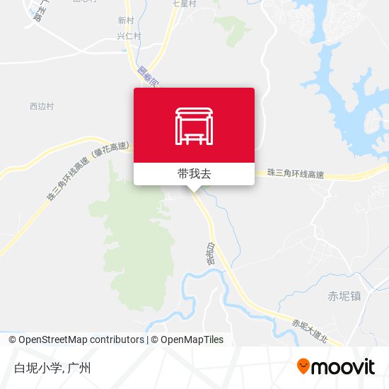 白坭小学地图