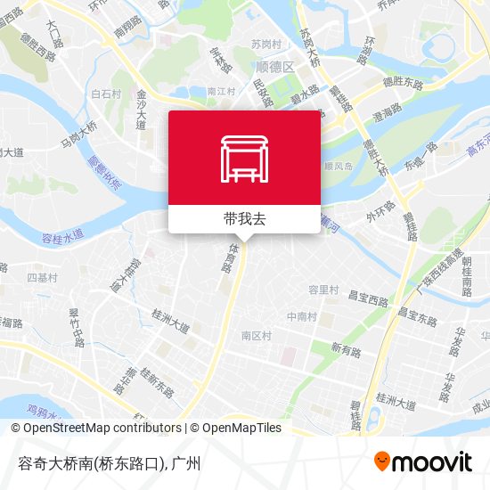 容奇大桥南(桥东路口)地图