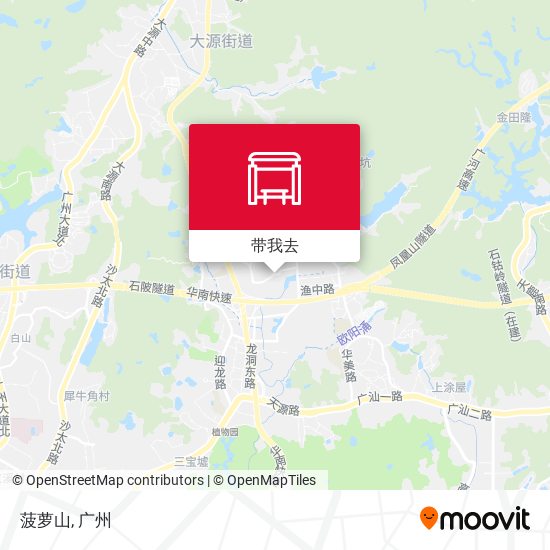 菠萝山地图