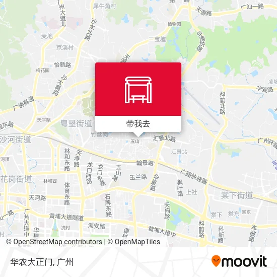 华农大正门地图