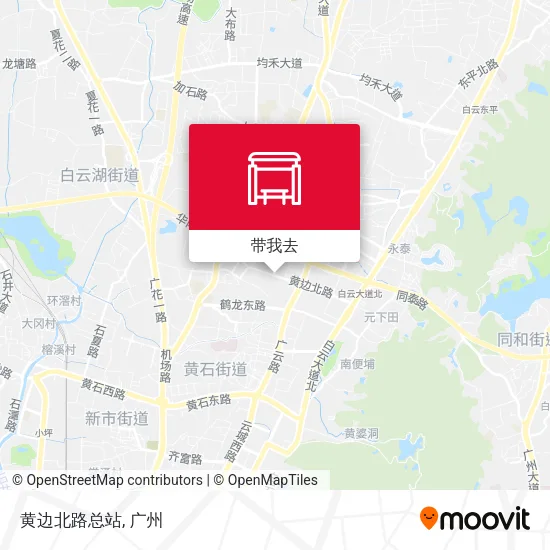 黄边北路总站地图