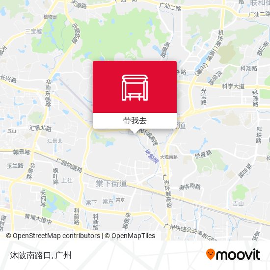 沐陂南路口地图
