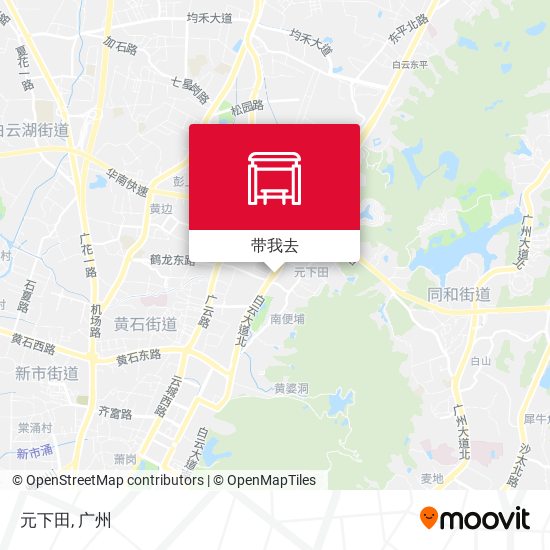 元下田地图