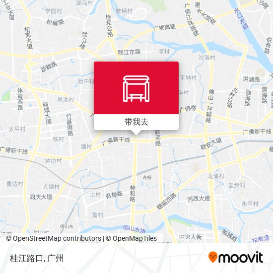 桂江路口地图