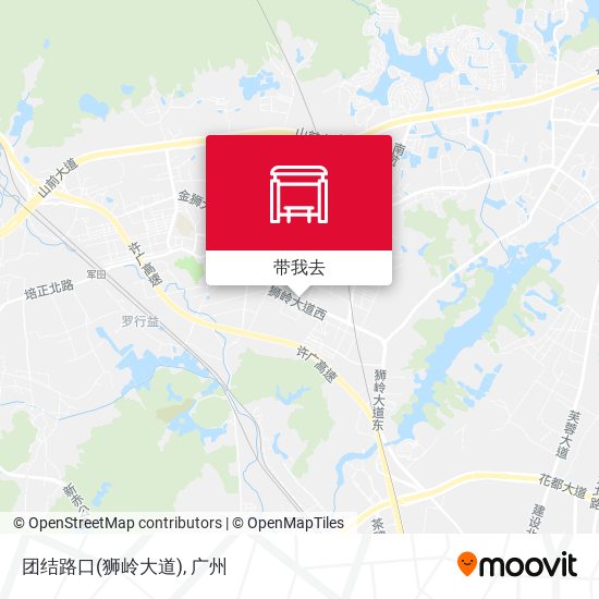 团结路口(狮岭大道)地图