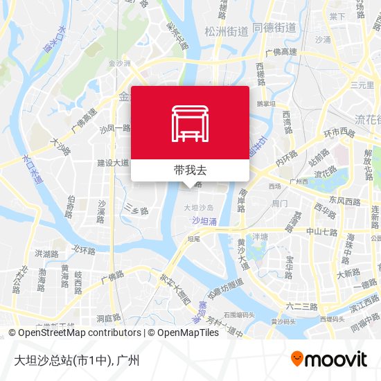 大坦沙总站(市1中)地图