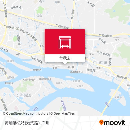 黄埔港总站(港湾路)地图