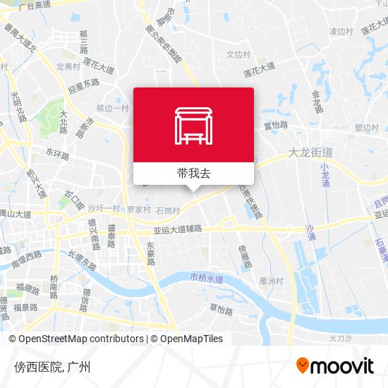 傍西医院地图