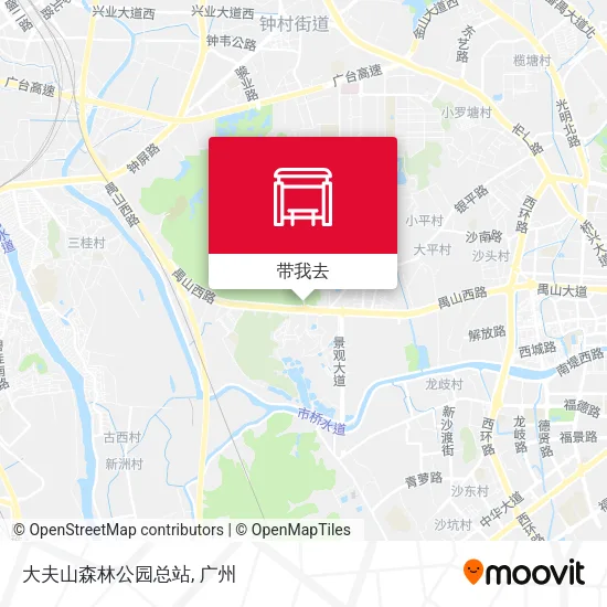 大夫山森林公园总站地图