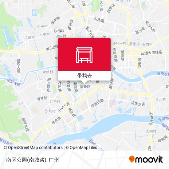 南区公园(南城路)地图