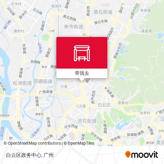 白云区政务中心地图