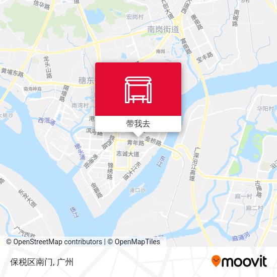 保税区南门地图
