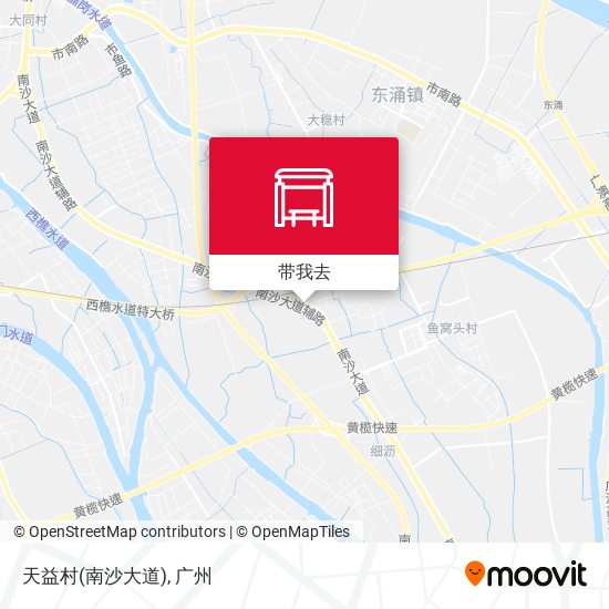 天益村(南沙大道)地图