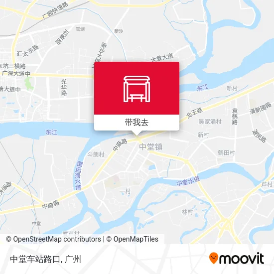 中堂车站路口地图