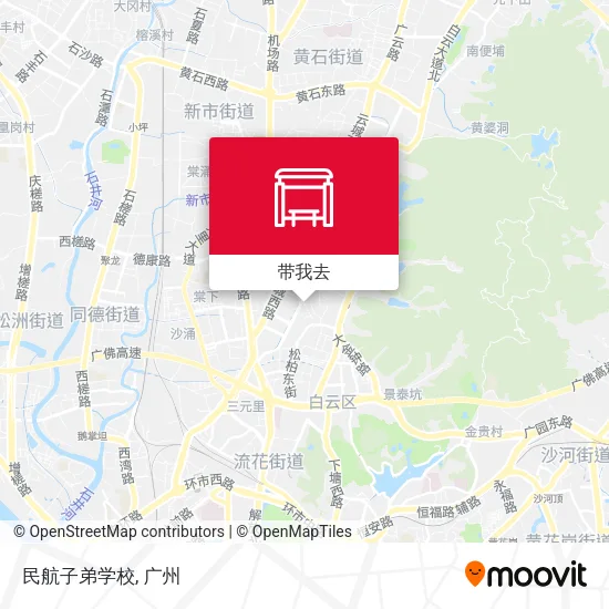 民航子弟学校地图