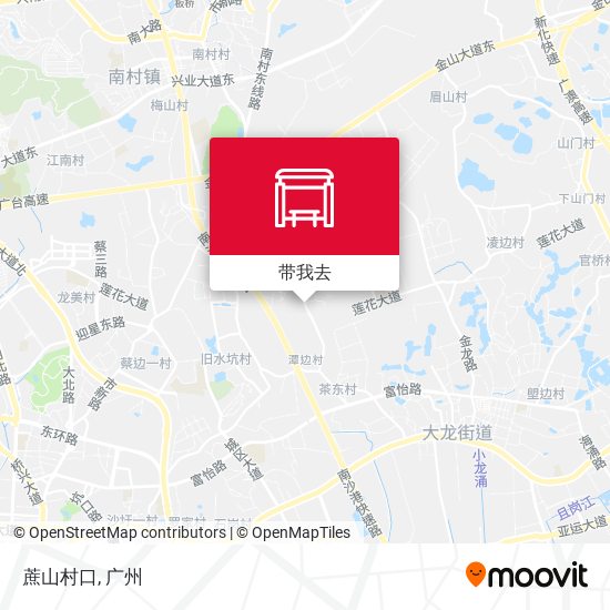 蔗山村口地图