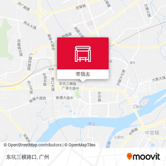 东坑三横路口地图