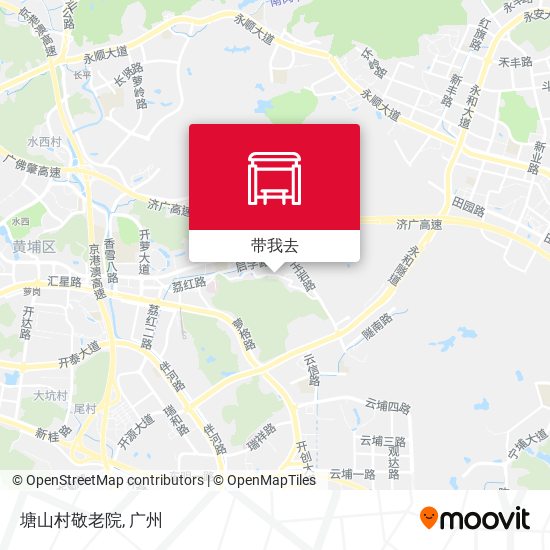 塘山村敬老院地图