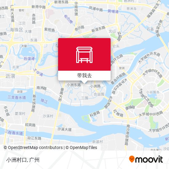 小洲村口地图