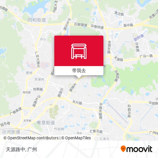 天源路中地图
