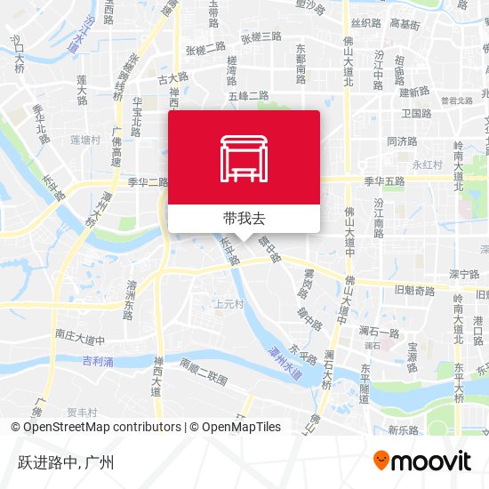 跃进路中地图