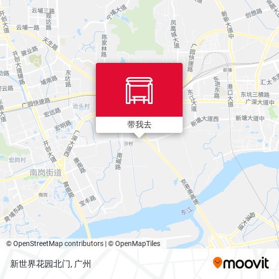 新世界花园北门地图