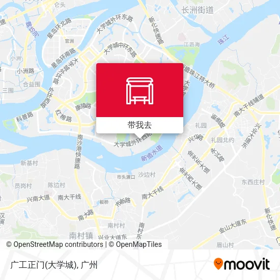 广工正门(大学城)地图