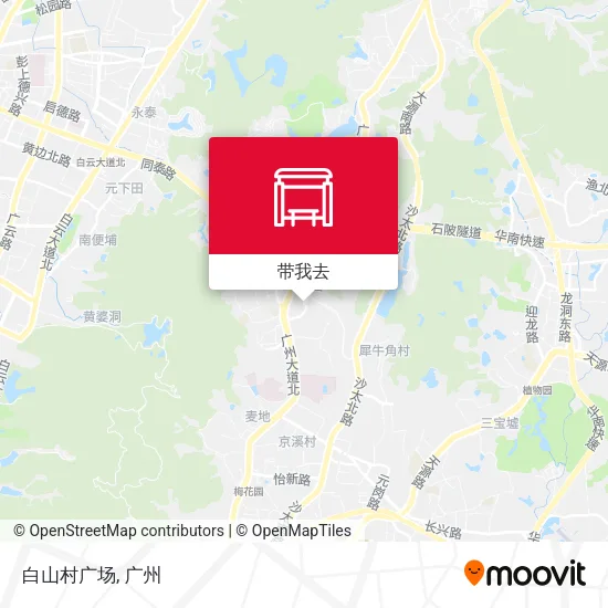 白山村广场地图