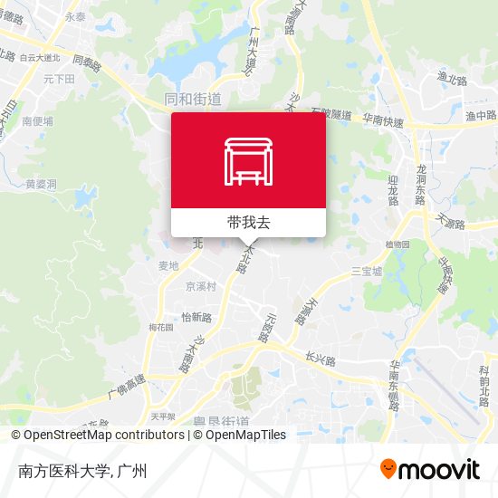 南方医科大学地图