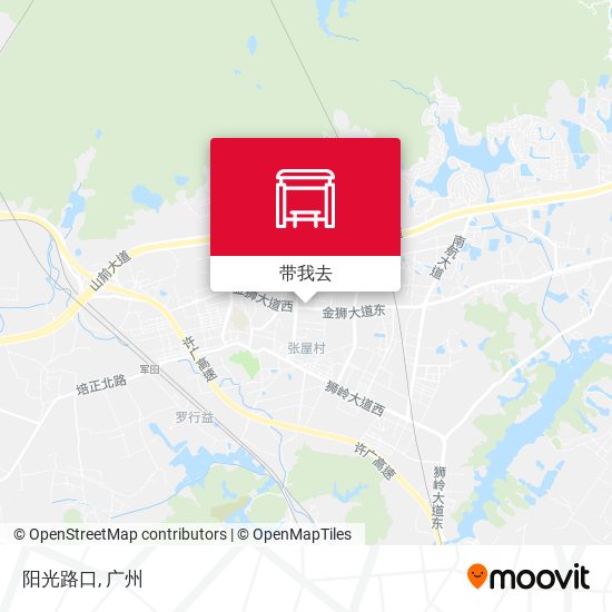 阳光路口地图