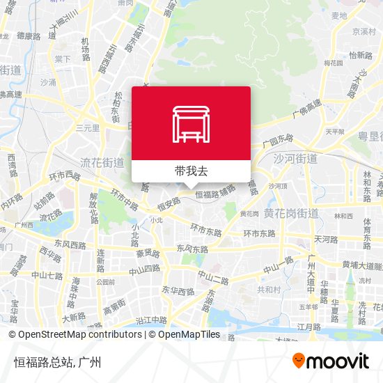恒福路总站地图