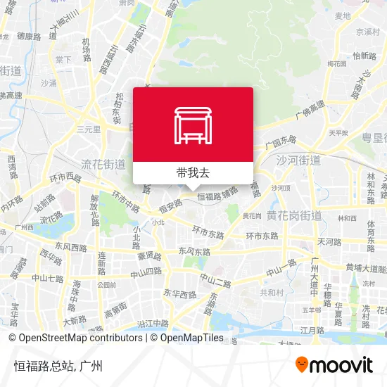 恒福路总站地图